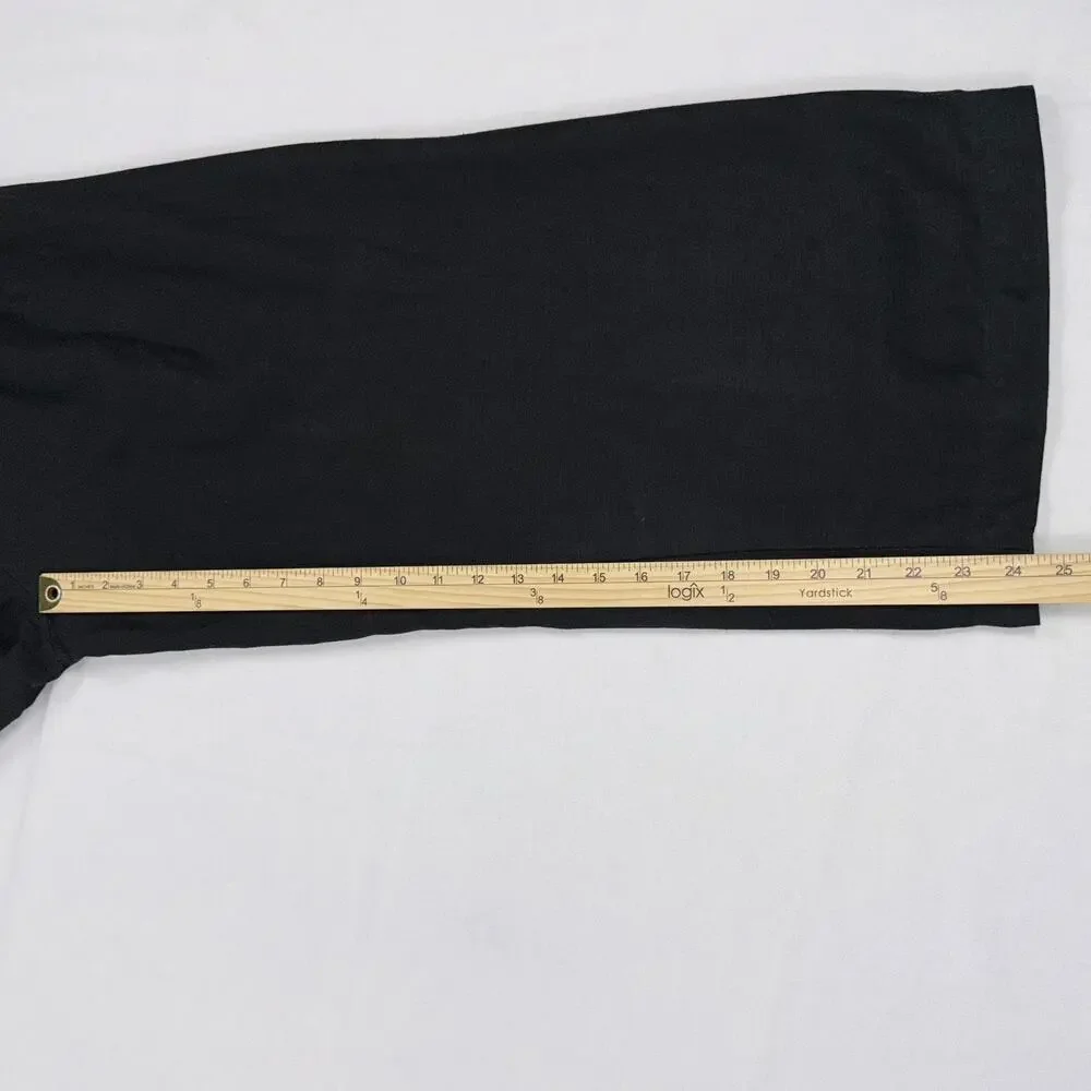 Aritzia Wilfred Brax Linen Blend Cut Out Jumpsuit Women's 2 Black Wide Leg